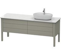 Duravit Luv Meuble-lavabo LU9568R9292 178.3x57cm, droite, gris pierre satinée, 2 tiroirs, 2 tiroirs, debout