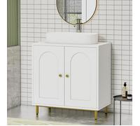 Meuble sous lavabo, Meuble de Rangement pour Salle de Bain, Meuble pour Évier avec et 2 Portes