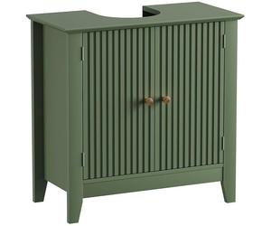 Meuble sous lavabo salle de bain Moderne , U sous Le lavabo 2 Portes et Un Compartiment Adapté pour Les salles de Bain
