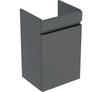 Meuble sous lave-mains 45 cm Geberit Renova Plan 1 porte Gris velouté - GEBERIT 501.902.JK.1