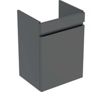 Meuble sous lave-mains 50 cm Geberit Renova Plan 1 porte Gris velouté - GEBERIT 501.903.JK.1