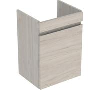 Meuble sous lave-mains 50 cm Geberit Renova Plan 1 porte Noyer Carya clair - GEBERIT 501.903.00.1