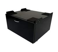 Meuble sous Machine à Laver HWC-E50, Estrade, piédestal, châssis, tiroir 33x61x52cm Noir