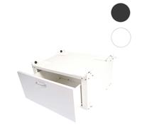 Meuble sous Machine à Laver HWC-E50, Estrade, piédestal, châssis, tiroir 33x61x52cm Noir