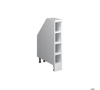 Meuble sous pente R-Line, 15cm 4 compartiments, 60 cm de profondeur, Blanc/Blanc, Vicco 60288