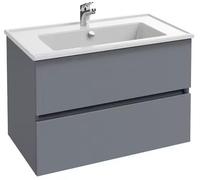Meuble sous plan-vasque TOLBIAC 80cm 2 tiroirs gris - JACOB DELAFON - EB2352-NGY