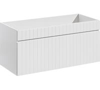 Meuble sous vasque 100 cm - H 46 x l 100 x P 45.6 cm - Emblematic White