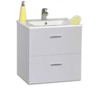 Meuble sous vasque 60 cm suspendu Angelo- 2 tiroirs - Graphite Angelo Néova
