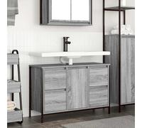 vidaXL Meuble sous vasque avec tiroirs 90x34,5x60 cm Sonoma gris