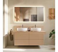 Duravit Meuble sous-lavabo Balcoon BA50170JHIH0000 suspendu Tip-on 120×57×53,4 cm Terraccino