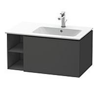 Duravit L-Cube meuble sous vasque LC619204949 82x48,1x40cm, 2000 coulissant, vasque à droite, graphite mat