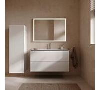 Meuble sous-vasque Duravit L-Cube LC624201818 suspendu, 102 x 55,5 x 48,1 cm, 2 tiroirs, blanc mat