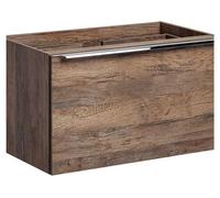 Meuble sous vasque en bois Rosario Oak - Marron - H 46 x L 80 x P 45,6 cm