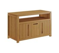 Meuble sous vasque en teck clair - 120 cm - SARATOK