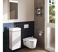 Meuble sous-vasque Hansgrohe Xilesa E 54243700 340x240mm, pour lave-mains , charnière de porte à gauche, blanc mat