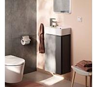 Meuble sous-vasque Hansgrohe Xilesa E 54243760 340x240mm, pour lave-mains , charnière de porte à gauche, gris ardoise mat
