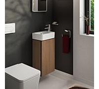 Meuble sous-vasque Hansgrohe Xilesa E 54244550 340 x 240 mm, compatible avec lave-mains , charnière de porte à droite, chêne cachemire