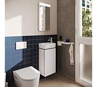 Meuble sous-vasque Hansgrohe Xilesa E 54244700 340 x 240 mm, compatible avec lave-mains , charnière de porte à droite, blanc mat