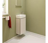 Meuble sous-vasque Hansgrohe Xilesa E 54244780 340 x 240 mm, compatible avec lave-mains , charnière de porte à droite, beige sable mat