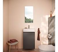 Meuble sous-vasque Hansgrohe Xilesa E 54246760 430x330mm, pour lave-mains , charnière de porte à droite, gris ardoise mat
