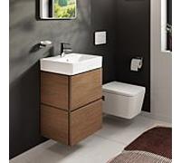 Meuble sous-vasque Hansgrohe Xilesa E 54248550 480x380mm, 2 tiroirs, compatible avec lave-mains , sans PushOpen, chêne cachemire
