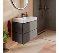 Meuble sous-vasque Hansgrohe Xilesa E 54260760 780x470mm, 2 tiroirs, gris ardoise mat