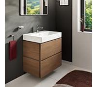 Meuble sous-vasque Hansgrohe Xilesa E 54295550 680 x 470 mm, 2 tiroirs, pour lavabo, avec PushOpen, chêne cachemire