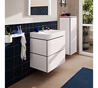 Meuble sous-vasque Hansgrohe Xilesa E 54295700 680x470mm, 2 tiroirs, pour lavabo, avec PushOpen, blanc mat