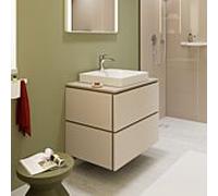 Meuble sous-vasque Hansgrohe Xilesa E 54299780 2 tiroirs sans PushOpen, 780 x 550 mm, beige sable mat
