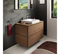 Meuble sous-vasque Hansgrohe Xilesa E 54301550 2 tiroirs sans PushOpen, 980 x 550 mm, chêne cachemire