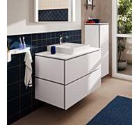 Meuble sous-vasque Hansgrohe Xilesa E 54301700 2 tiroirs sans PushOpen, 980 x 550 mm, blanc mat