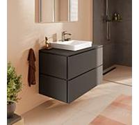 Meuble sous-vasque Hansgrohe Xilesa E 54301760 2 tiroirs sans PushOpen, 980 x 550 mm, gris ardoise mat