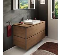 Meuble sous-vasque Hansgrohe Xilesa E 54303550 2 tiroirs sans PushOpen, 1180 x 550 mm, chêne cachemire