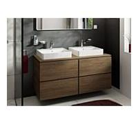 Meuble sous-vasque Hansgrohe Xilesa E 54306550 1375 x 550 mm, 4 tiroirs, avec PushOpen, chêne cachemire