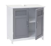 Meuble sous-vasque HWC-A85, 60x60x30cm gris