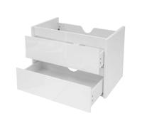 Meuble sous-vasque HWC-B19, meuble sous-vasque salle de bain, brillant Soft-Close 50x60cm blanc