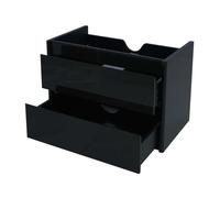 Mendler Meuble sous-vasque HWC-B19 Brillant Soft-Close 50x60 cm Noir