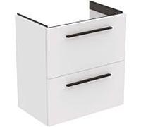 Ideal Standard i.Life S - Meuble sous lavabo, 60x38x63 cm, 2 tiroirs, blanc mat T5293DU