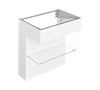 Keuco Edition 11 Meuble sous vasque ART 32510510800 800 x 870 x 490 mm, avec étagère, finition satinée, blanc
