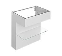 Keuco Edition 11 Art Meuble sous-vasque 32510550800 80x87x49cm, avec étagère, finition satinée, Manhattan