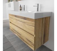 Meuble sous-vasque Lodge de 115 cm avec 2 tiroirs, compatible avec le vasque Geberit iCon
