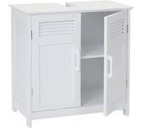 Meuble sous-vasque HWC-A85, 60x60x30cm blanc