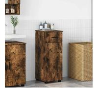Meuble sous vasque - meuble vasque integree Vidaxl Cabinet de salle de bain avec tiroir Chêne fumé 30 x 35 x 80 cm