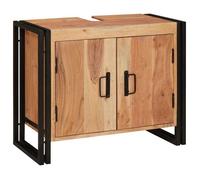 Meuble sous vasque - meuble vasque integree Vidaxl Meuble sous évier Marron 71 x 33 x 58 cm Bois d'Acacia Massif