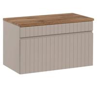 Set armoire Comad Iconic Cashmere ICONIC CASHMERE 82-80-D-1S, plan de travail suspendu Comad Fiji BLAT 89-80-A OAK COAST EVOKE