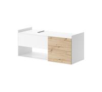 Meuble sous vasque simple Alf, 105x45cm avec 2 tiroirs, Blanc, Vicco 40614