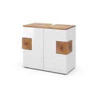 Meuble sous vasque simple Eden, 73.1x64cm, Blanc Haute brillance, Vicco 40086