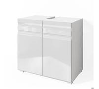 Meuble sous vasque simple Fredd, 60x56cm, Blanc Haute brillance, Vicco 30378