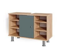 Meuble sous vasque simple Fynn, 80x54cm, Vert, Vicco 37229