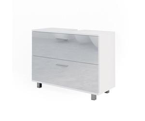 Meuble sous vasque simple Ilias, 80x60.8cm, Blanc Haute brillance, Vicco 41482